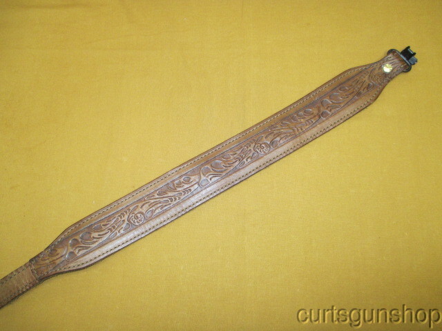 AA&E Leathercraft Brown Leather Rifle Sling No 2028