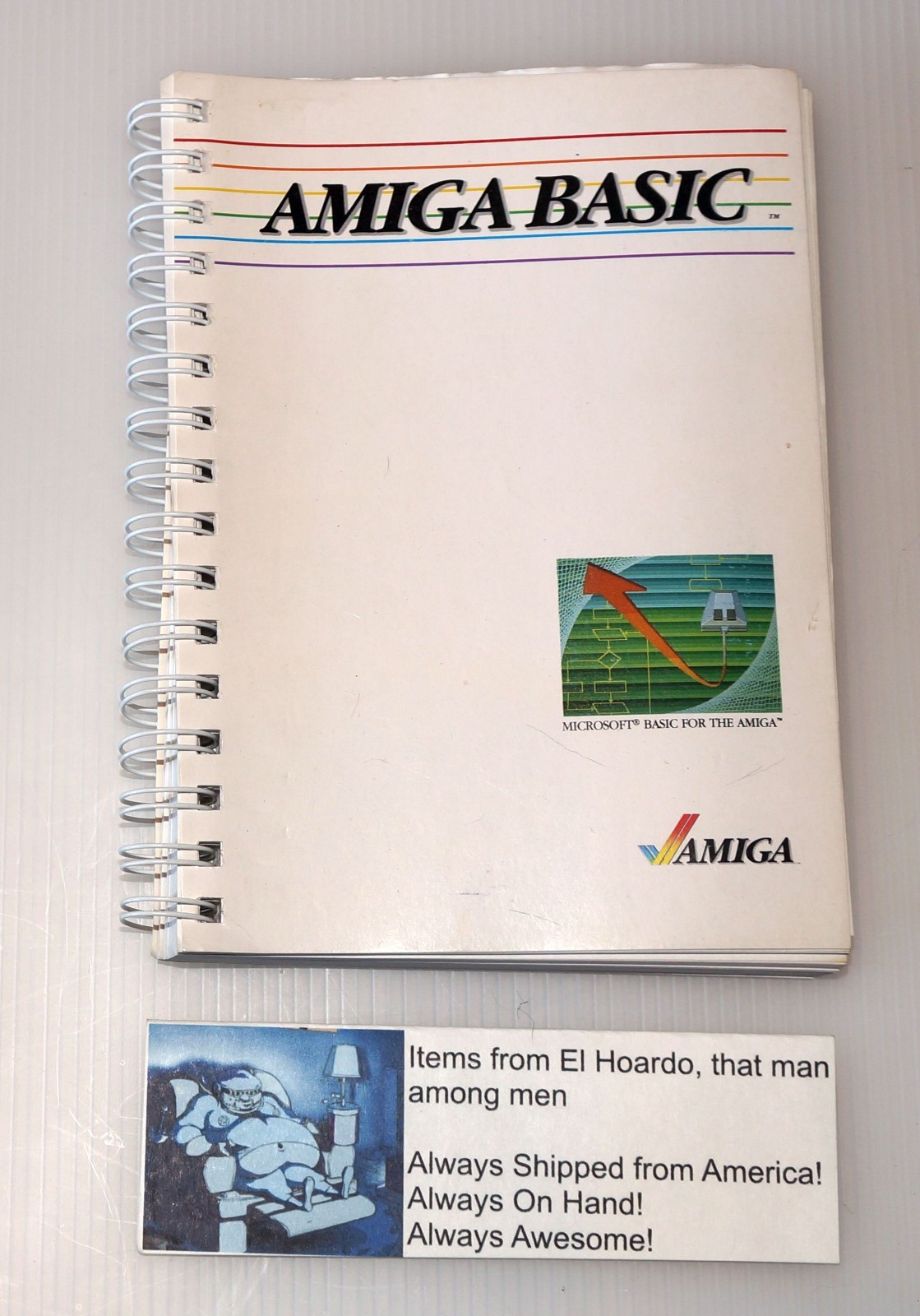 Amiga Basic User Manual 1985 Microsoft Commodore Amiga Programming Book Vintage
