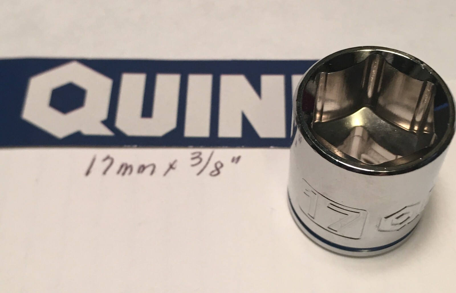 Quinn 17 mm x 3/8"  Dr Standard Socket 6 Point Free USA Shipping