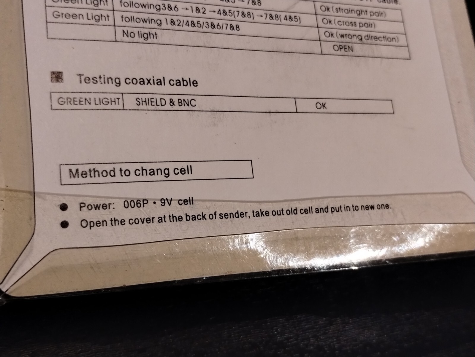 Network Cable Tester S1007 New