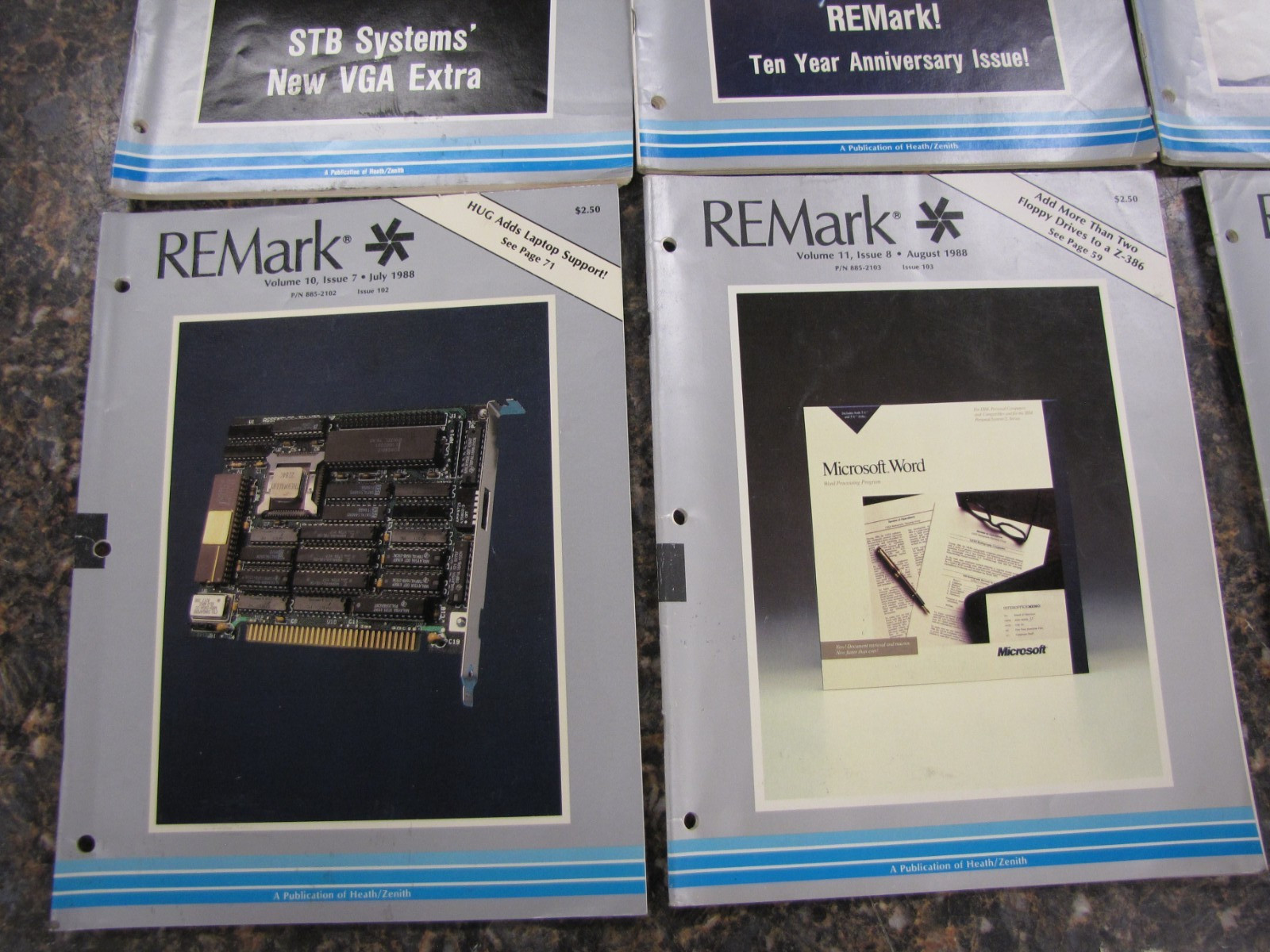 1988 REMark Heath Zenith User Group Magazines Computer Advertisements JAN-DEC