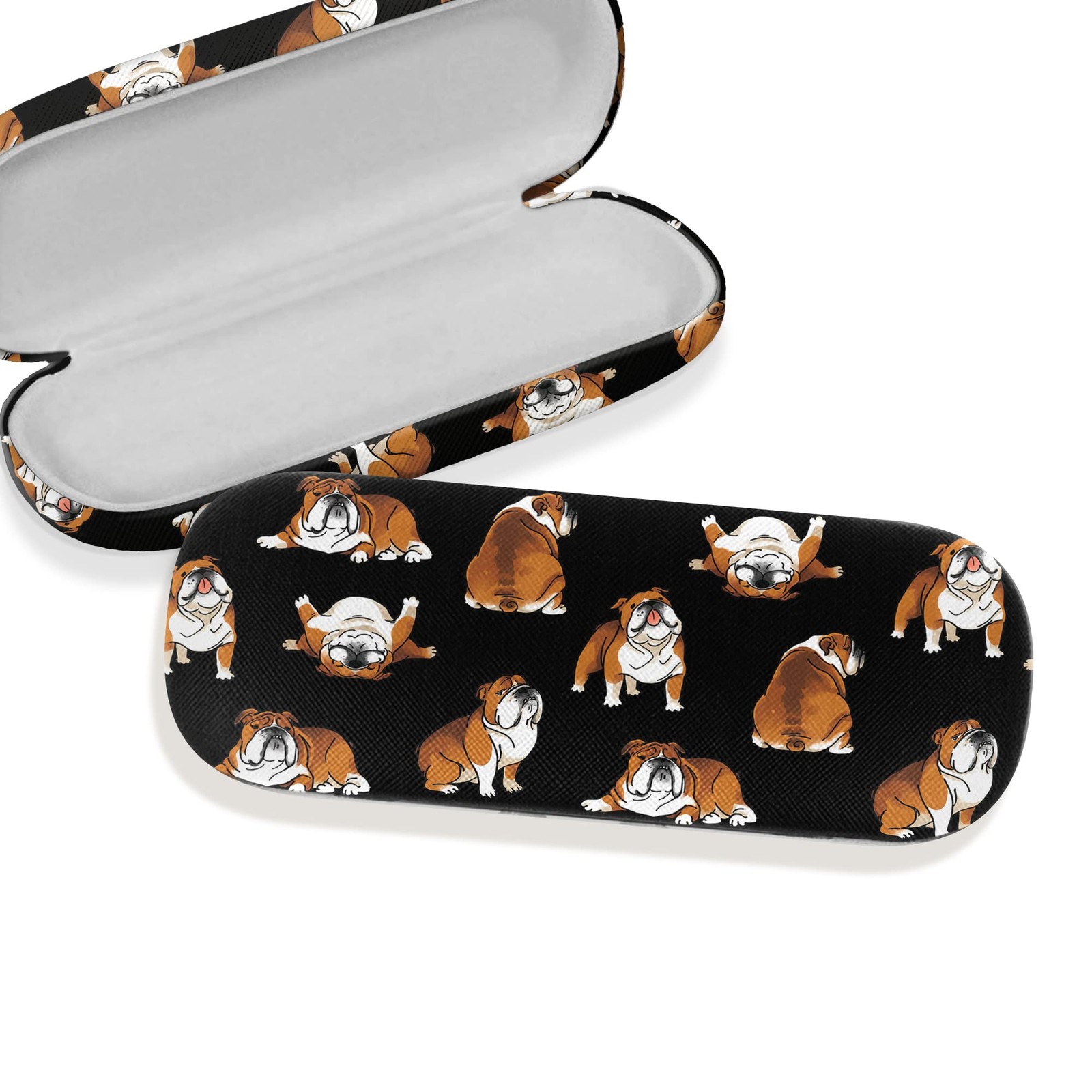 Hard Shell Eyeglasses Case, Clamshell Sunglasses Holder Protective Cover with...