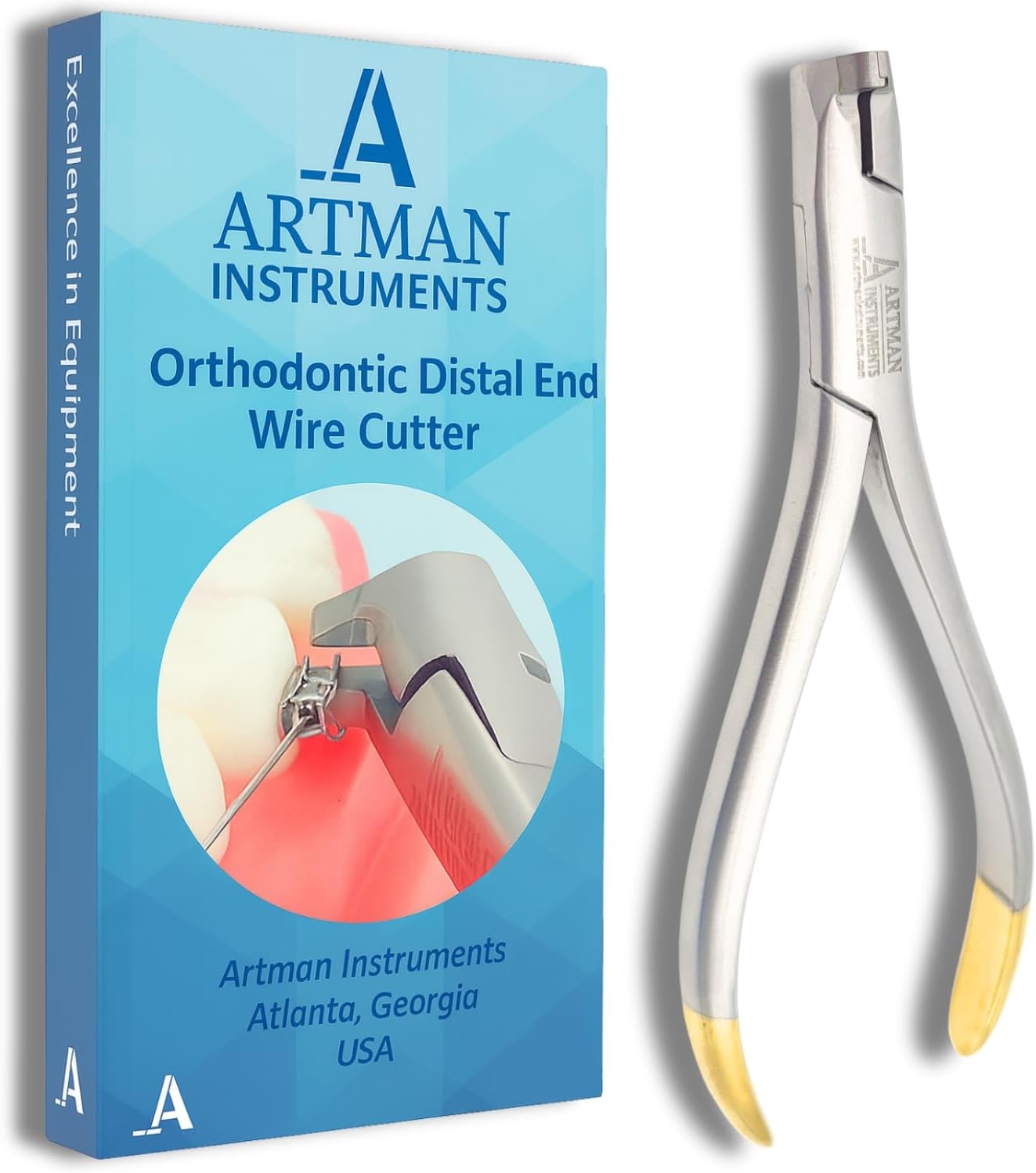 ARTMAN INSTRUMENTS Braces Wire Cutter Orthodontic Distal End Cutter, Large Handl