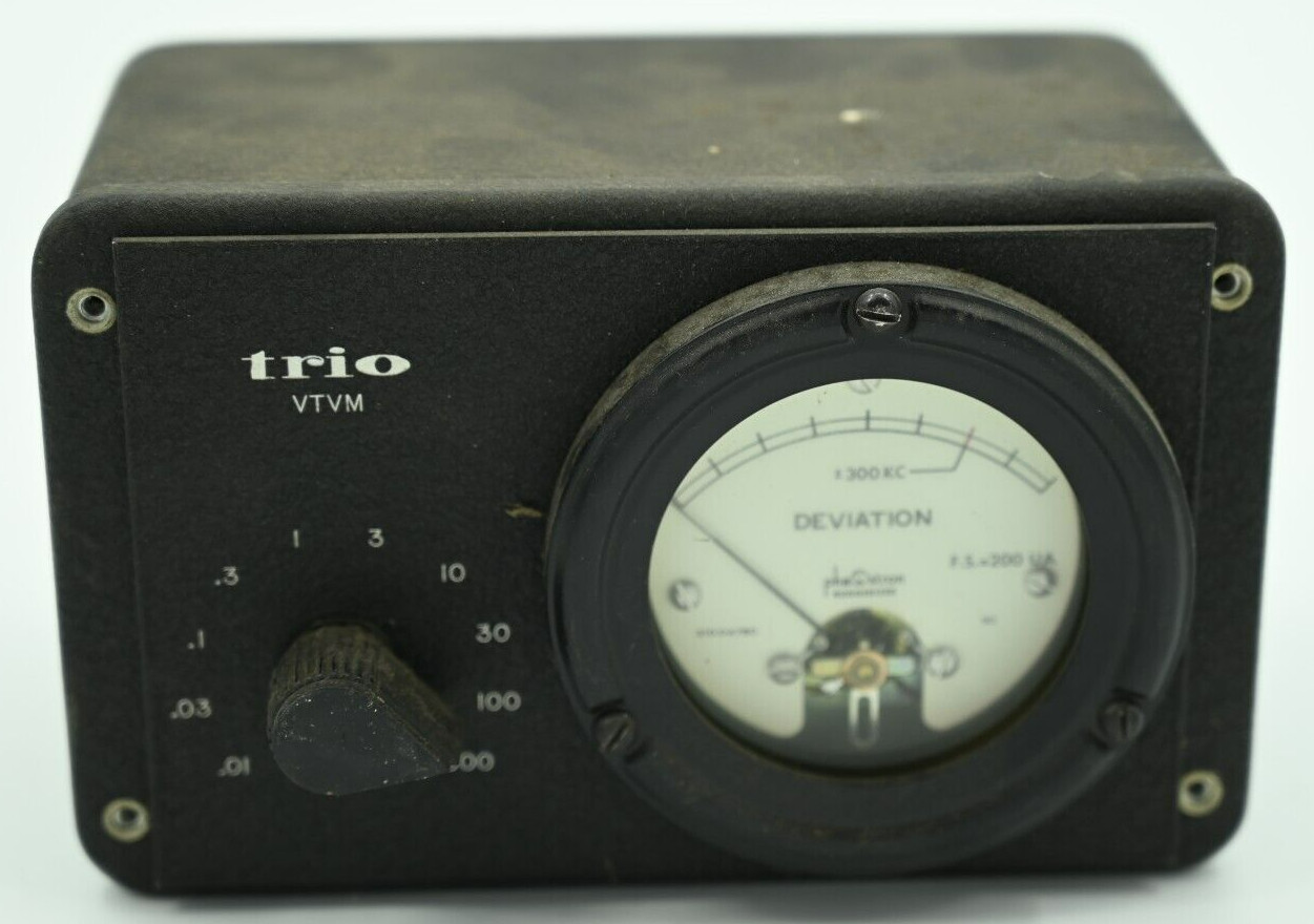Vintage RARE Trio Vacuum Tube Voltmeter Model SD568 Trio Laboratories
