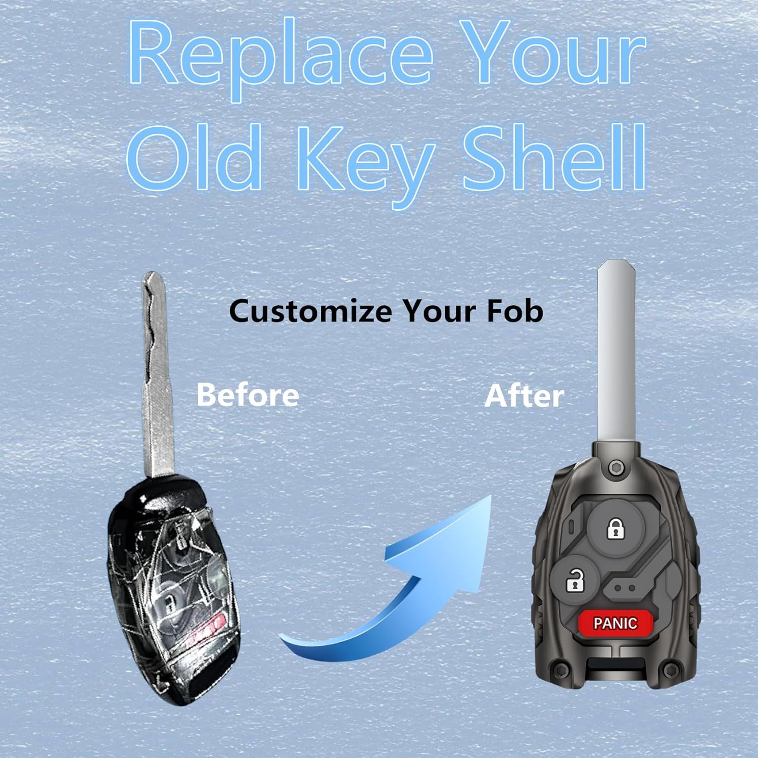 Remote Car Key Replacement Case