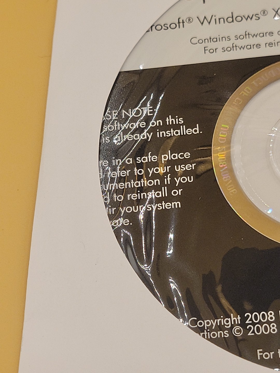 HP Microsoft Windows XP Professional Service Pack 2 Reinstallation CD ~ SP2 2008