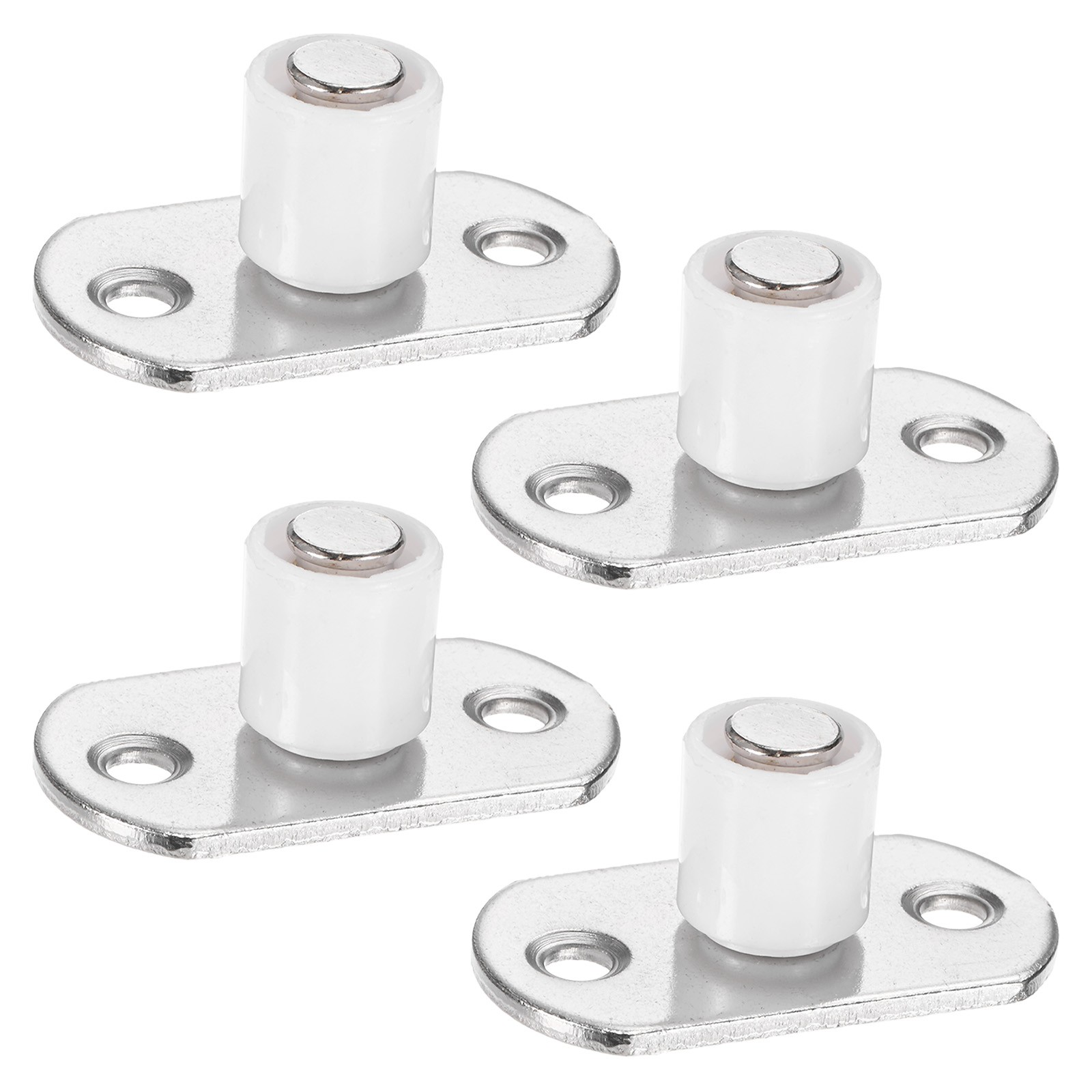 4-Pack Roller Guide Sliding, 4mm/0.16" Dia Sliding Floor Guide [White]