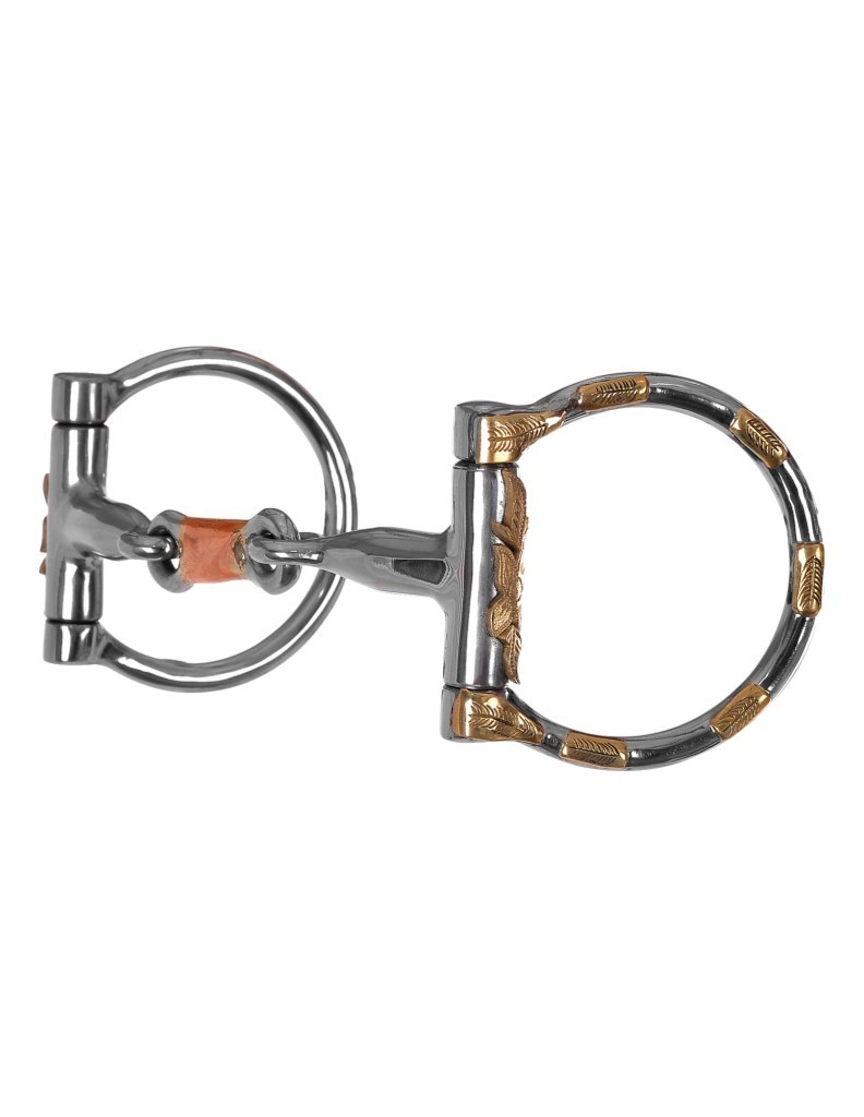 Diamond R Bit Brass 3 Piece Copper Dogbone Average Horse Silver DR287