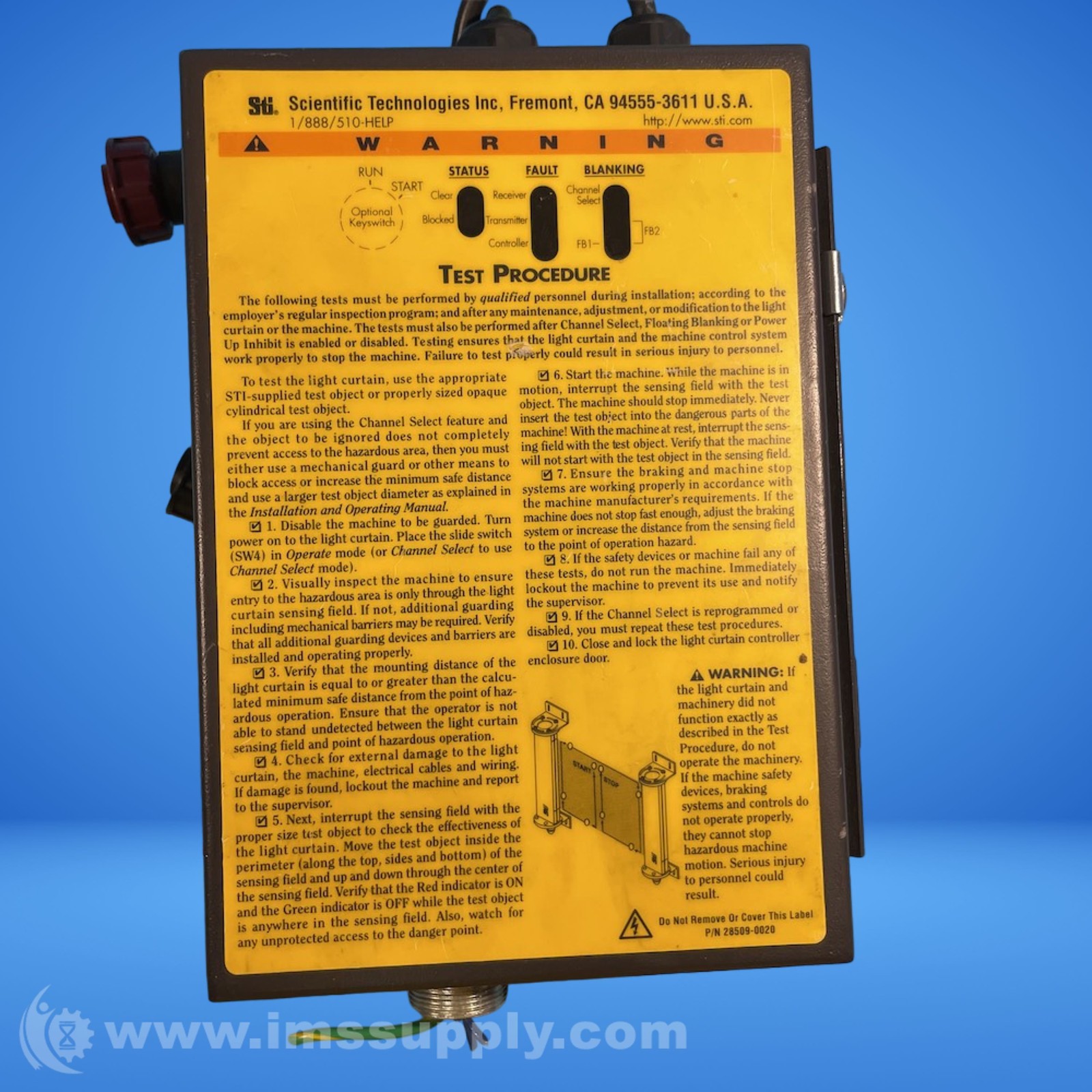 Sti LCC-FB-DC1-U Light Curtain Controller 6314