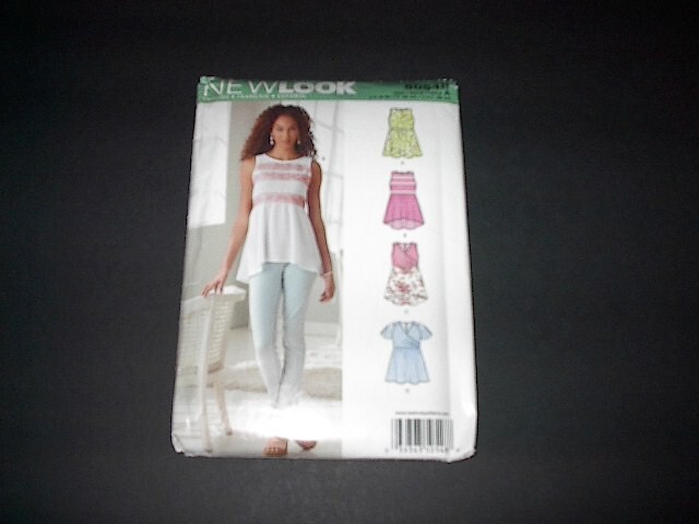 New Look Pattern 6286 Misses' Pullover Tunic w/Sleeve / Neck Variations 4~16 Unc