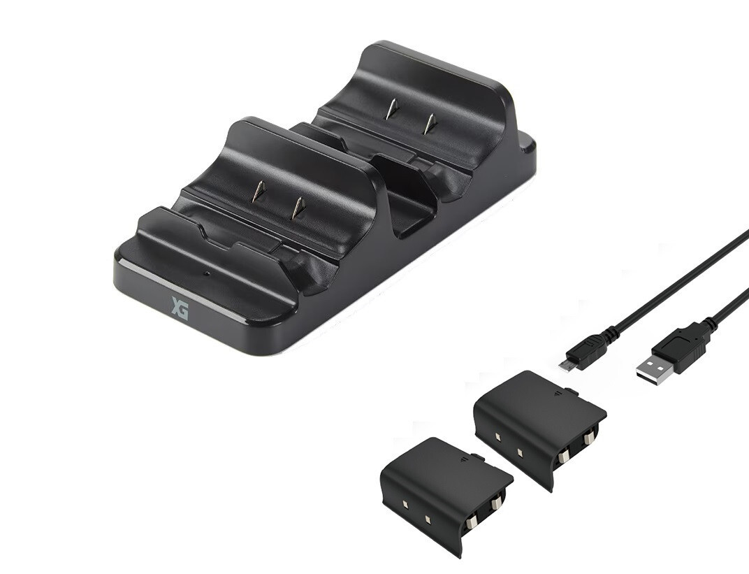 Xtreme Gaming [ Dual Power Dock ] Controller Charging + Battery Kit (XBOX One)