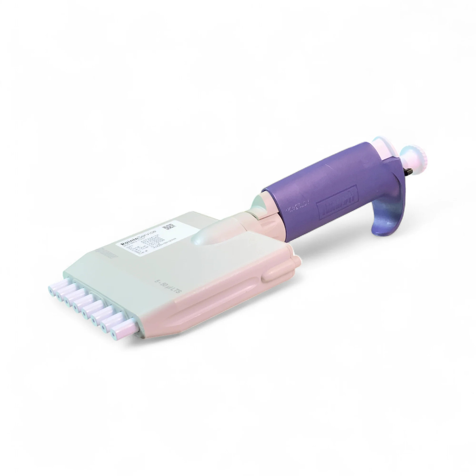 Rainin Pipet-Lite LTS 8 Channel Manual Pipette L50 5-50 µL CALIBRATED W WARRANTY