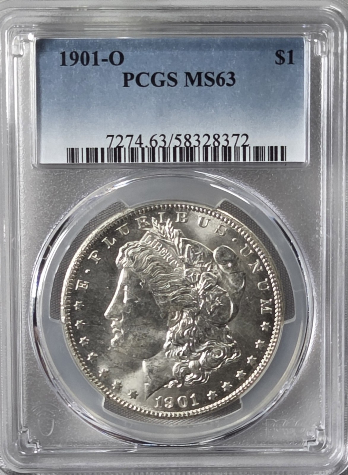 1901-O Morgan Dollar PCGS MS63 Choice BU 💣Max Luster New Orleans 90% Silver