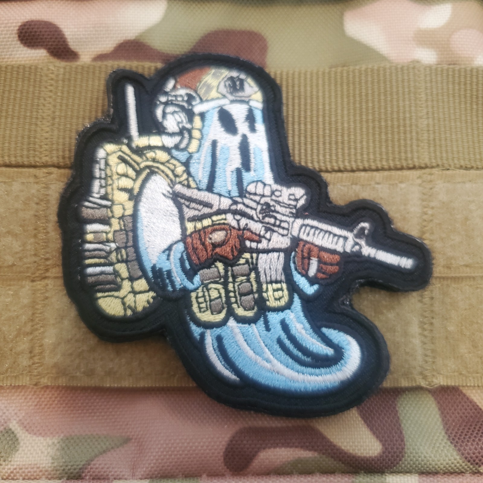 GHOST LEGION Embroidered Tactical Morale Patch Hook and Loop
