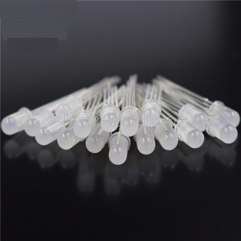 50pcs 4pin RGB LED diffused tri-color common anode red green blue 5mm new