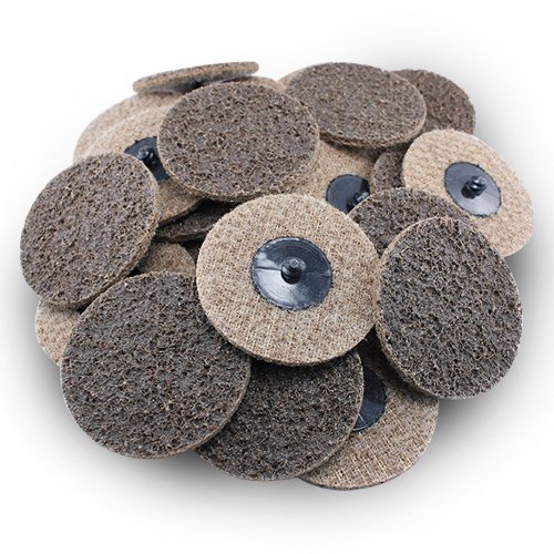 50p 3" Coarse ROLL LOCK SANDING DISC roloc scotch pads Made in USA ! Heavy Duty