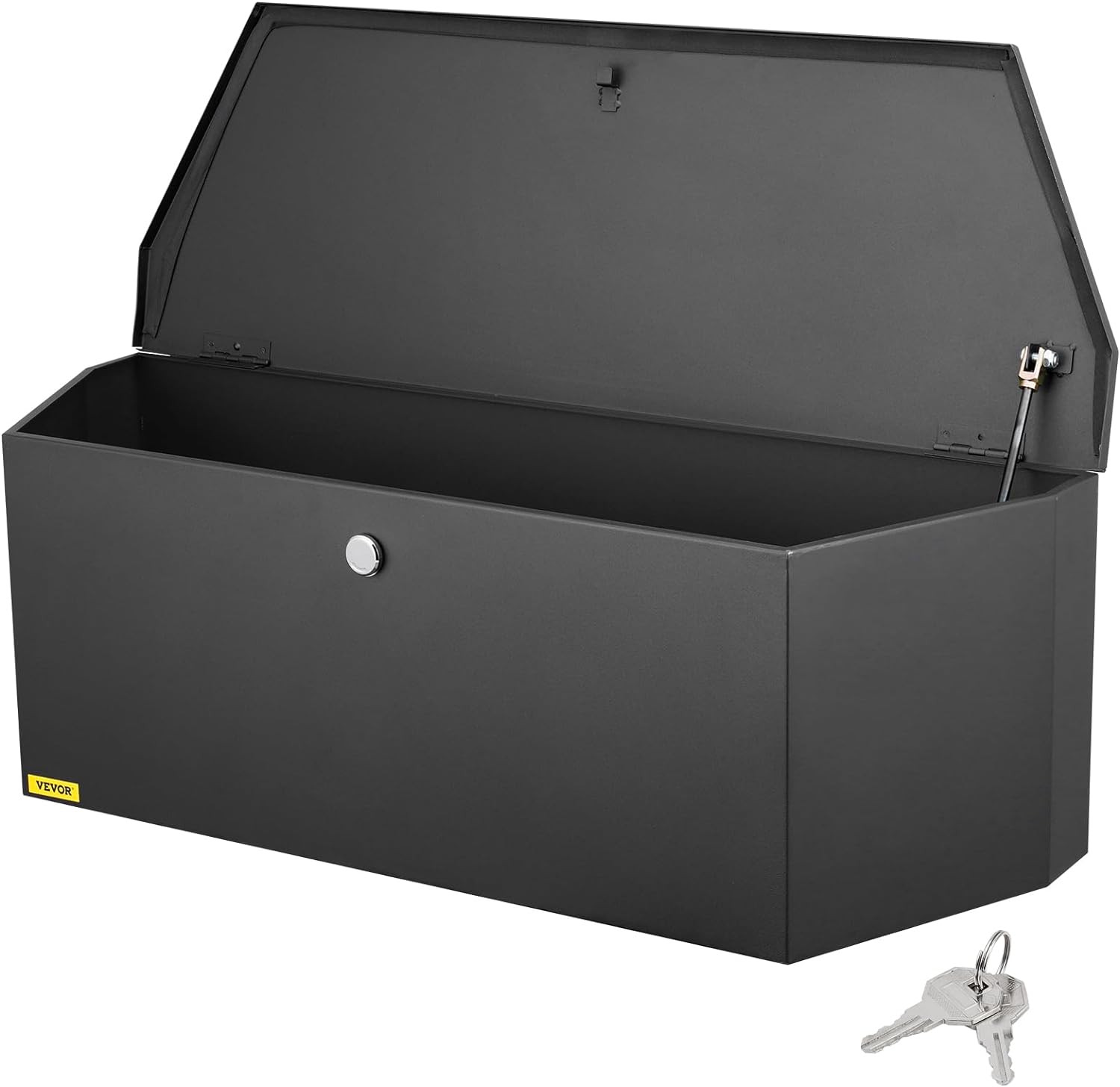 Trailer Tongue Box, Heavy Duty Trailer Tongue Tool Box Storage Organizer with Lo