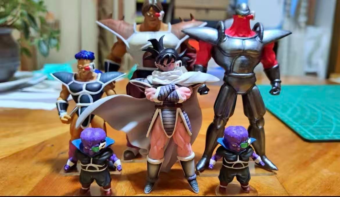 CUSTOM Dragon Ball Z Turles team AMONDO DAIZ 6 piece hg sizes Resin Anime Statue