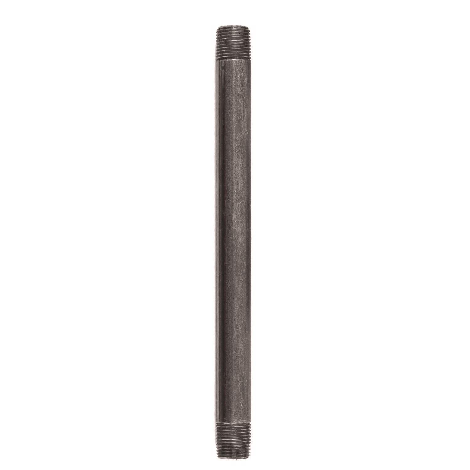 BK Products 583-100AH Galvanized Black Steel Nipple 1/2 MPT x 10 in.