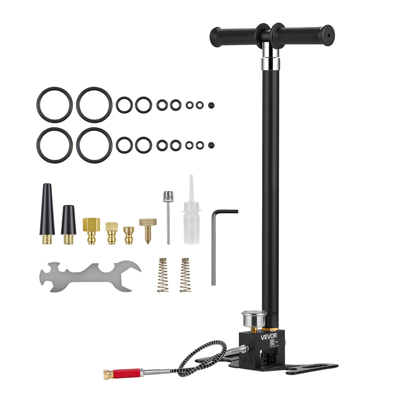 VEVOR PCP Hand Pump 4 Stage High Pressure Air Rifle Pump Max 40 MPa 5800 PSI