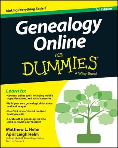Genealogy Online For Dummies - Paperback By Helm, April Leigh - GOOD