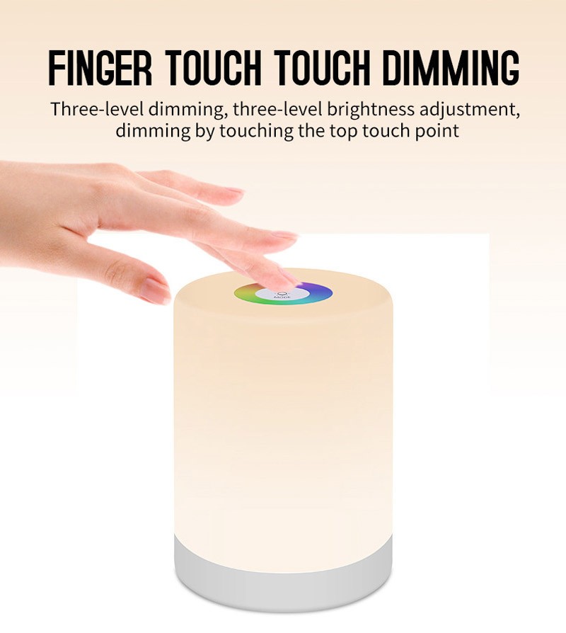 Color Changing Night Light for Baby Nursery Rechargeable Touch Light