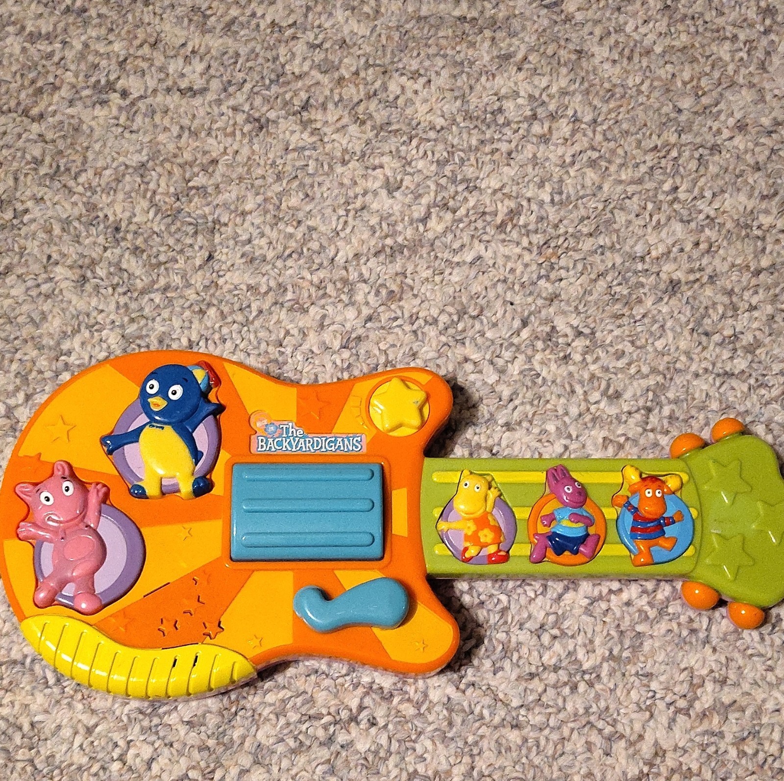 The Backyardigans Musical Toy Guitar Orange Battery Operated