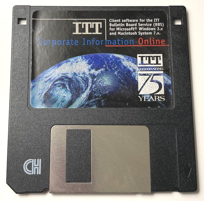 Corporate Information Online ITT Client Software Bulletin Board Service Vintage