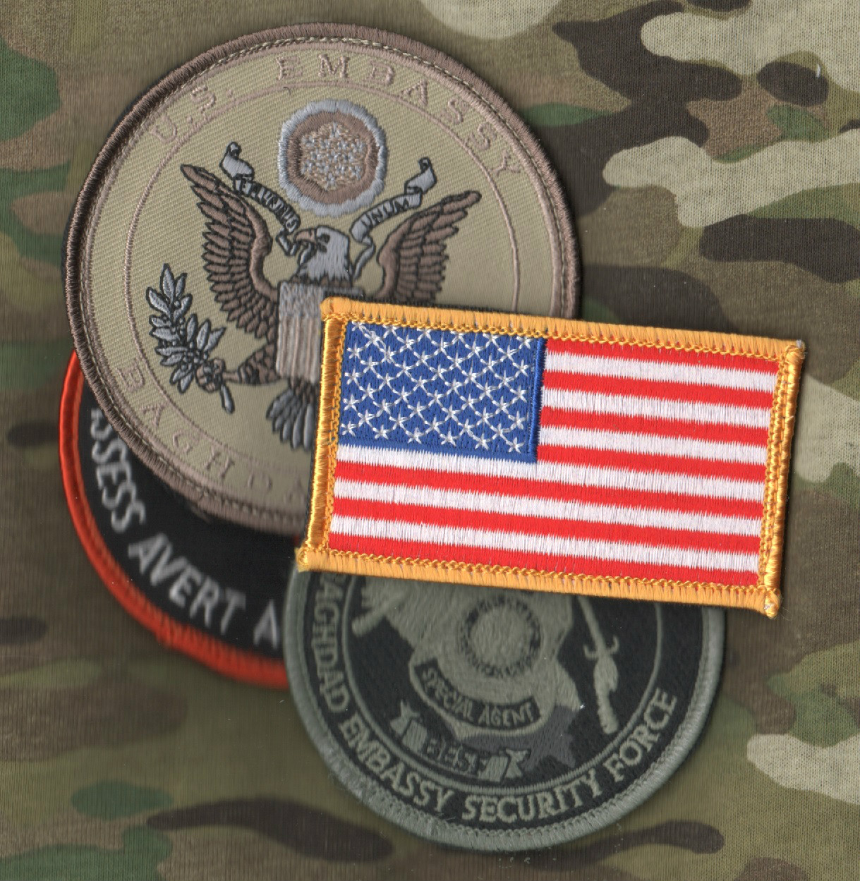 STATE DEPT WPS CONTRACTOR PMC TEAM DDS burdock INSIGNIA: US EMBASSY (Generic)