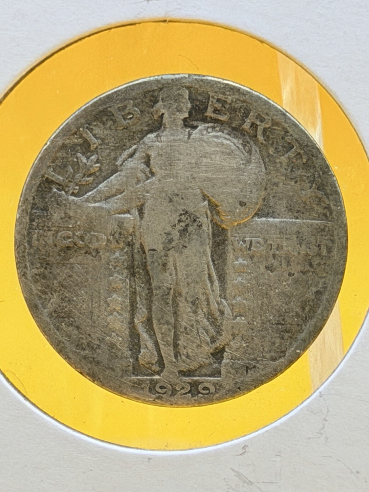 1929 Standing Liberty Quarter Circulated 90% Silver 25c US Type Coin