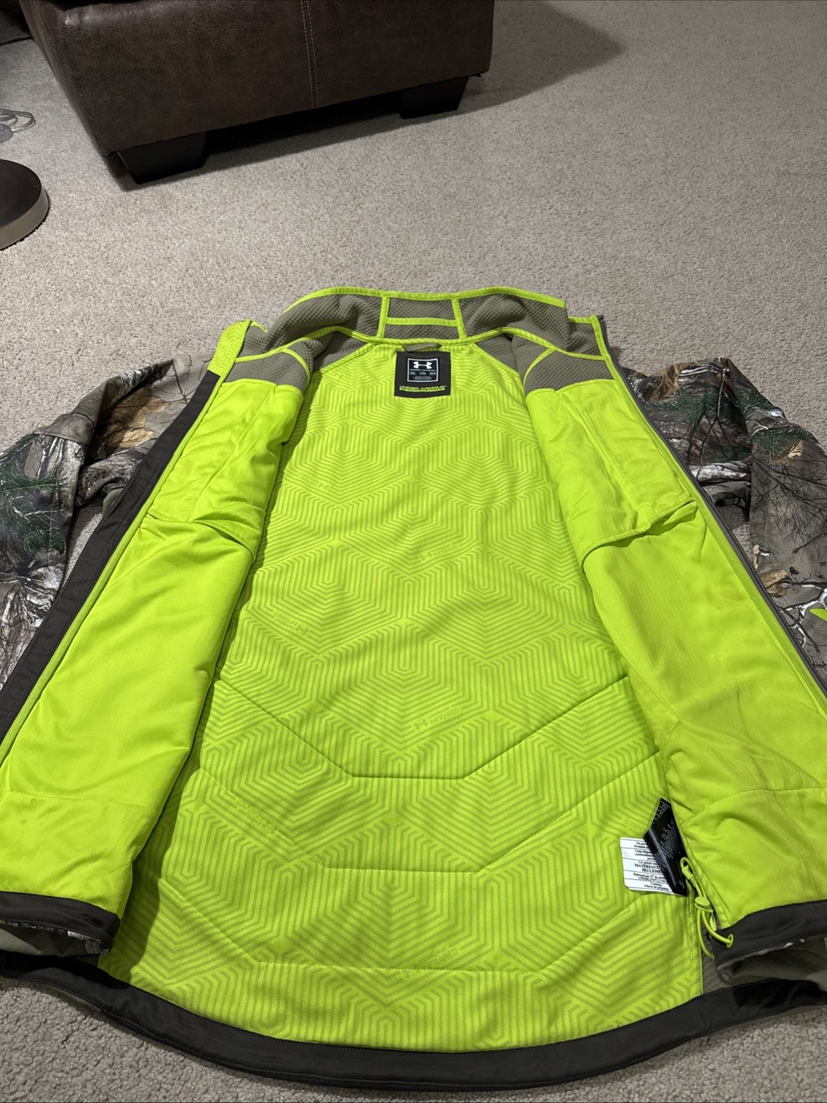 Under Armour Scent Control Infrared Storm2 Softshell Camo Jacket Realtree 2XL