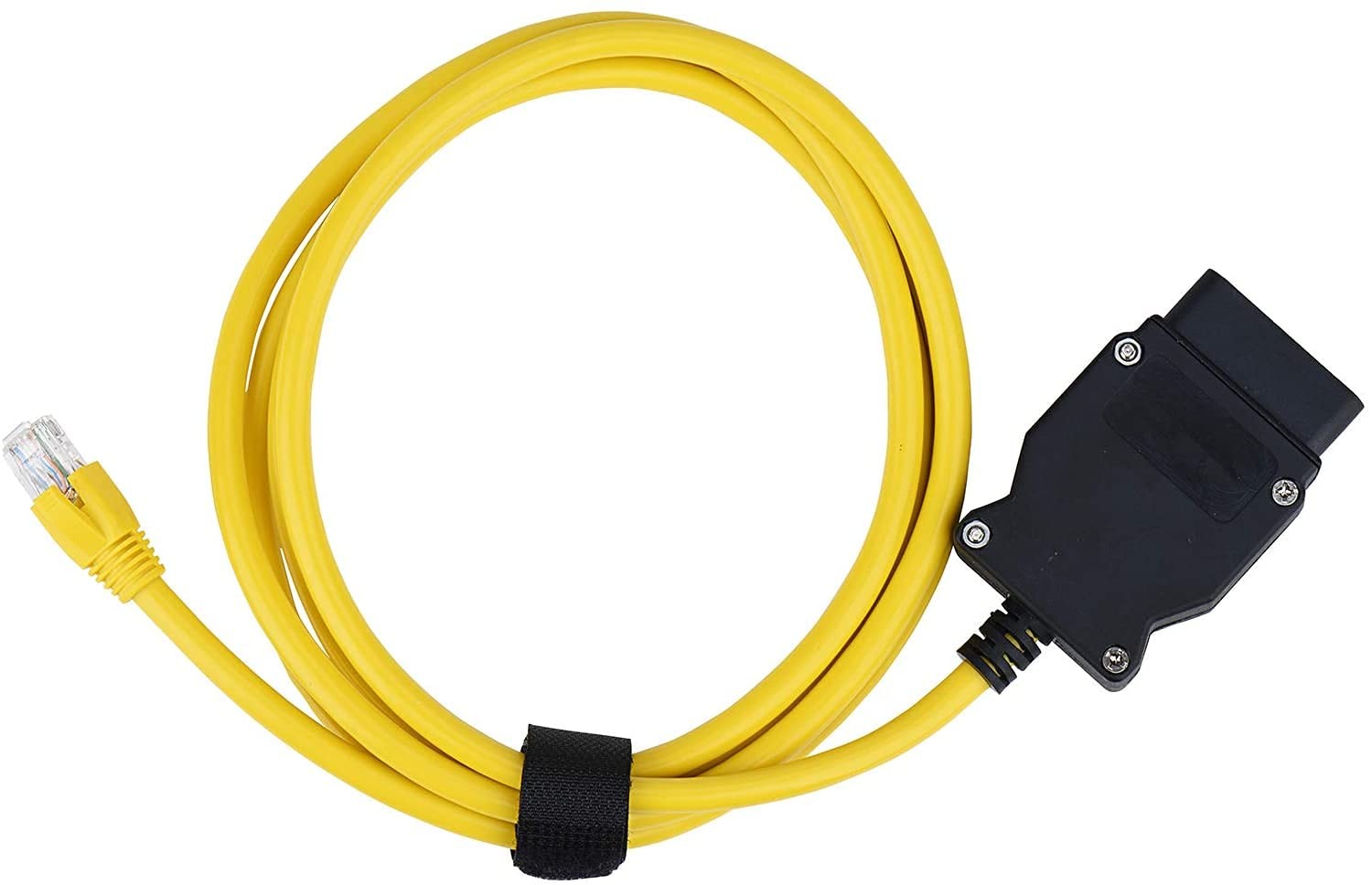 Giochem Enet OBD2 RJ45 Cable,Ethernet 6.6ft/2M Cable, Yellow
