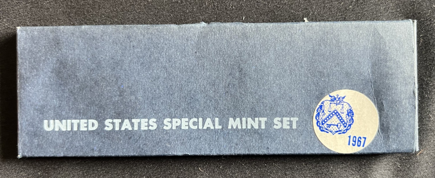 1- United States 1967 Special Mint Set Uncirculated The "proof set" for 1967