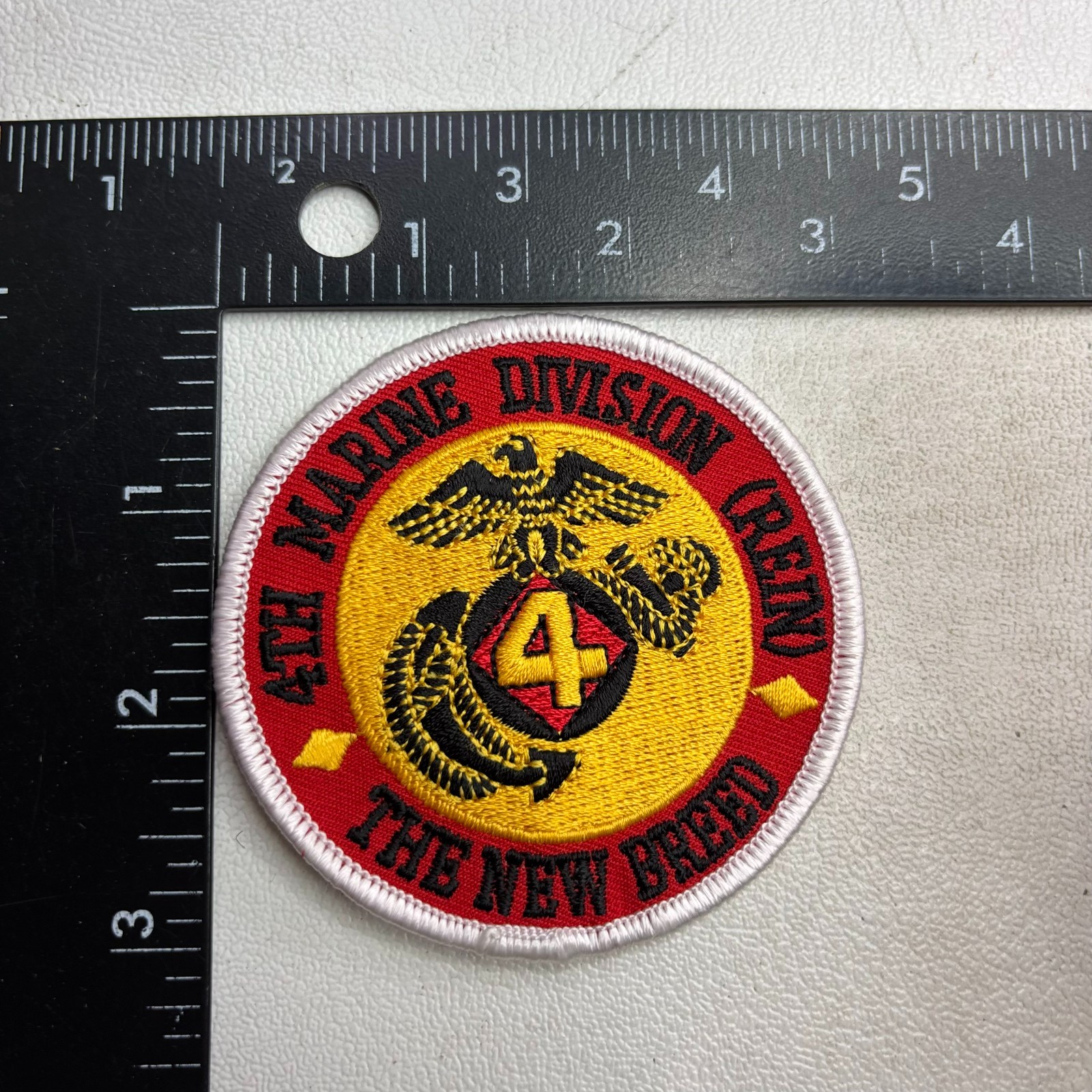 Military US Marines 4TH MARINE DIVISION (REIN) THE NEW BREED Patch 64a1