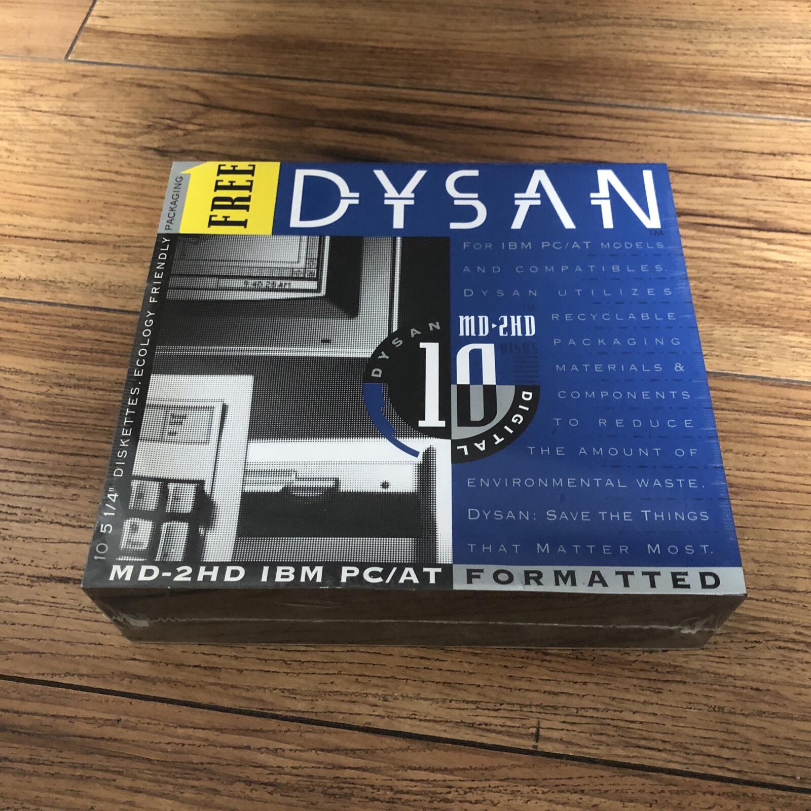Dysan Digital MD-2HD IBM formatted 5.25" Diskettes 10 Pack Computer Discs New