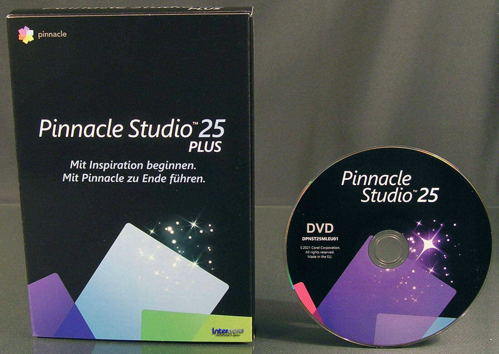 Pinnacle Studio 25 Plus Full Version Box + DVD 4K Video Software + Manual NEW
