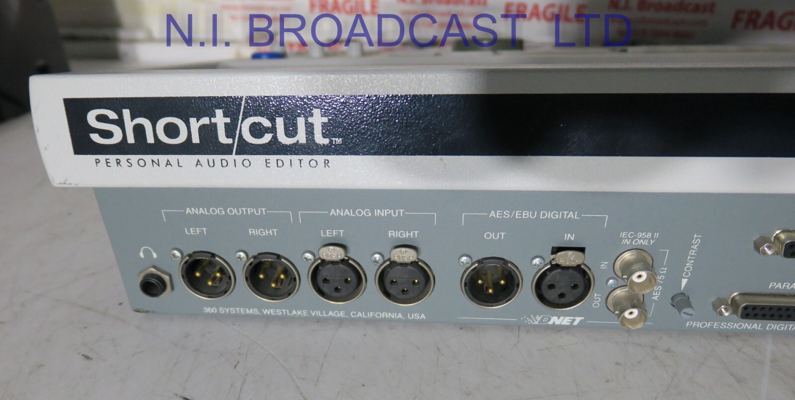 Shortcut 360 audio recorder / player / editor (analog / aes)