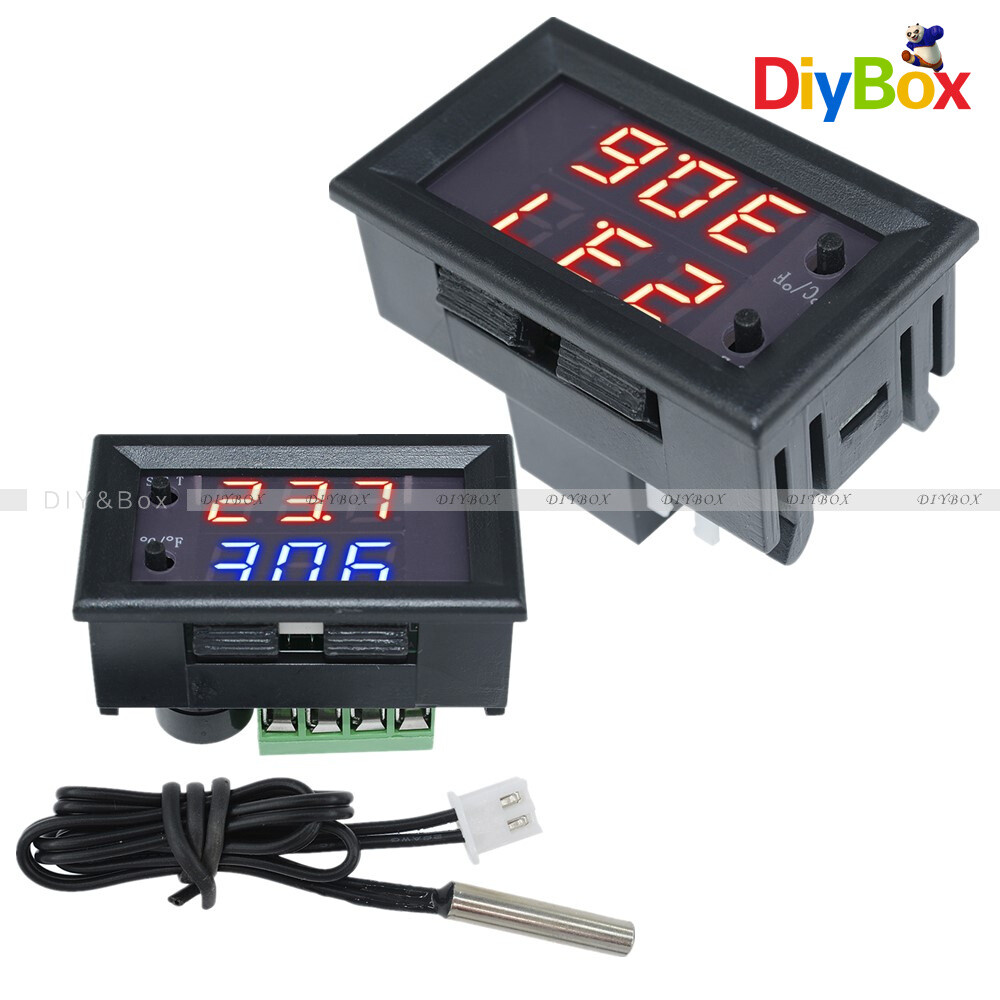 W1209WK Digital LED thermostat Temperature Control Sensor DC12V NTC 10K 1% Cable