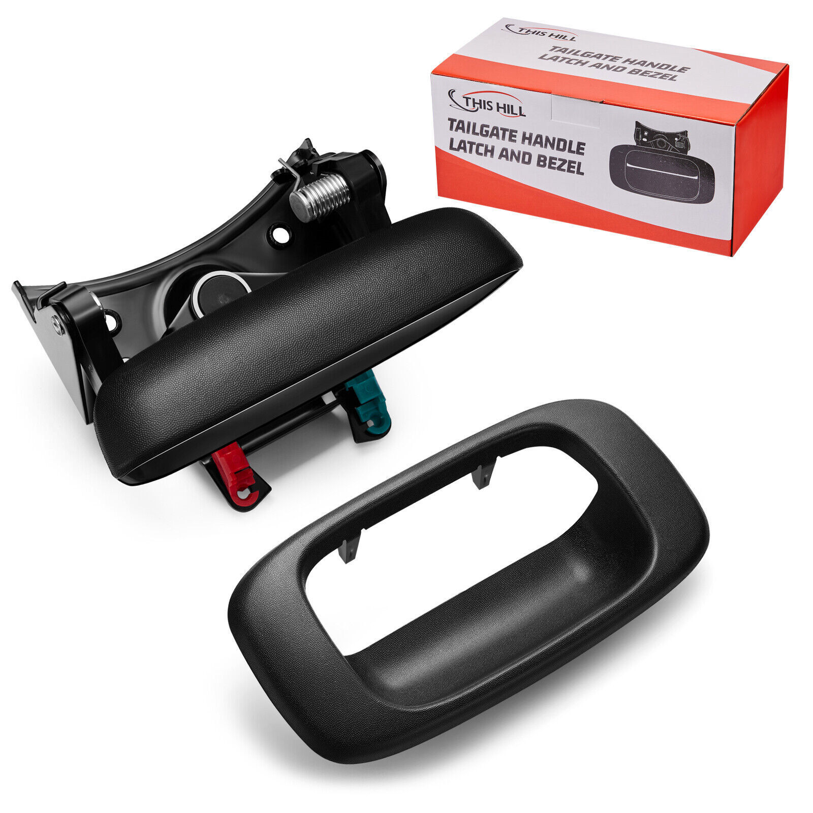 Tailgate Handle and Bezel Trim Kit Set Fit For 99-07 Chevy Silverado GMC Sierra