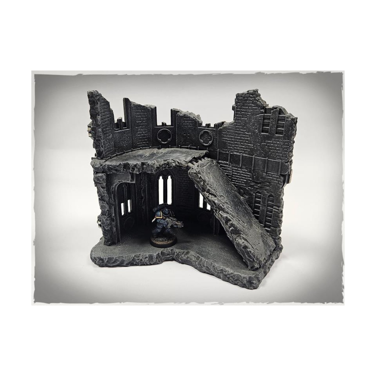 Deep Cut Terrain Gothic Ruins #6 (Pre-Painted) New