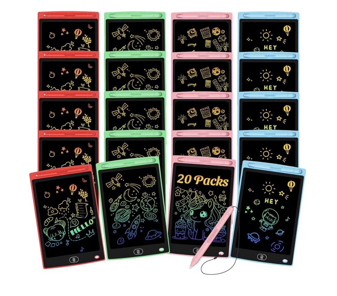 20 Pack 8.5 Inch LCD Writing Tablets Doodle Boards Electronic Drawing Pads