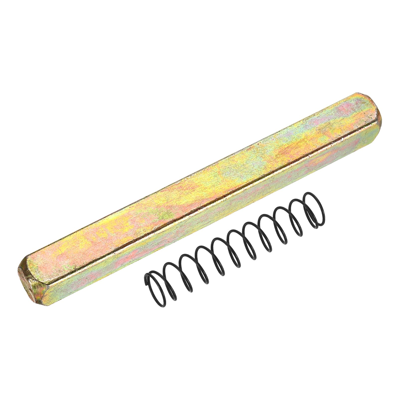 Gold Door Knob Spindle 75mm Spare Door Handle Spindle Bar and Spring