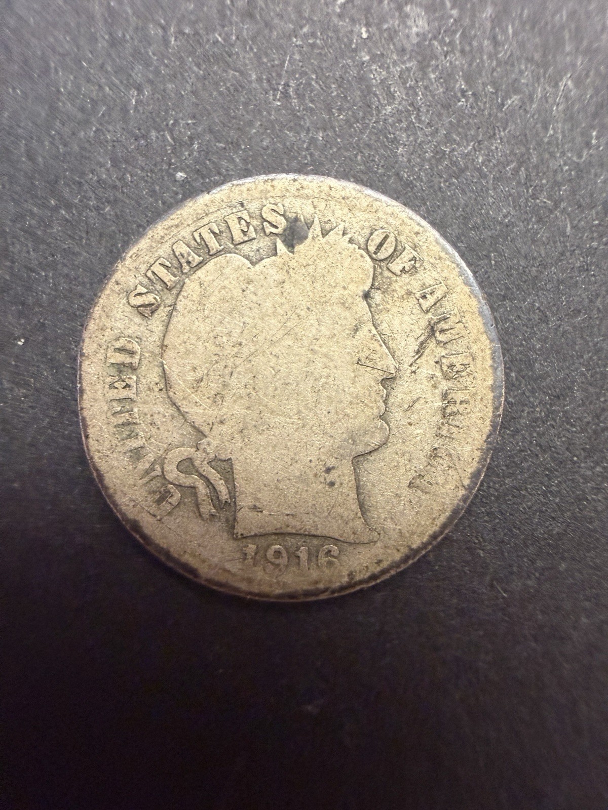 1916 Barber Dime