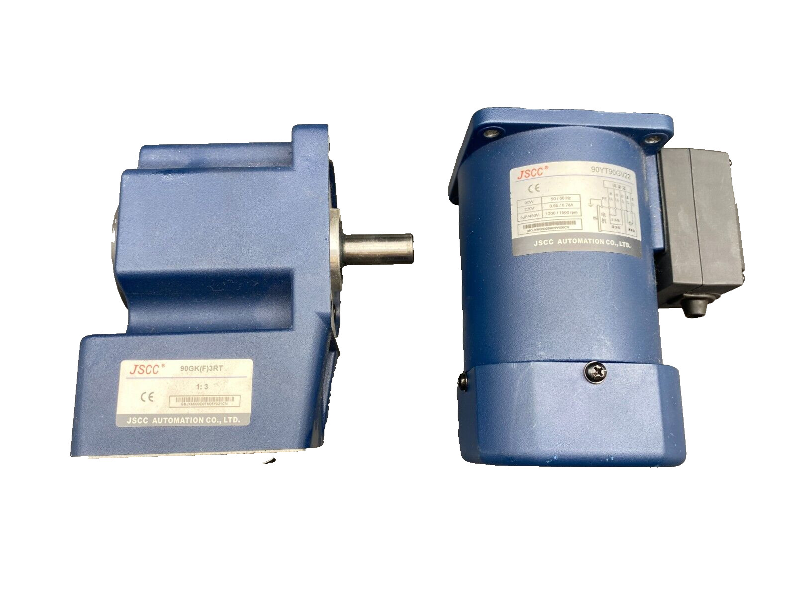 JSCC 90YT60GV22 90W 220V + 90GK(F)3RT RATIO 1:3 GEAR MOTOR