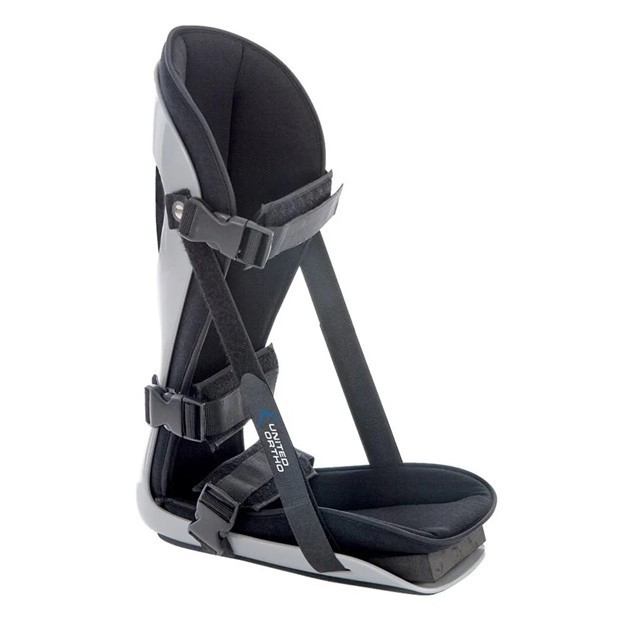 United Ortho USA12037 Plantar Fasciitis Adjustable Leg Support Brace Black Large