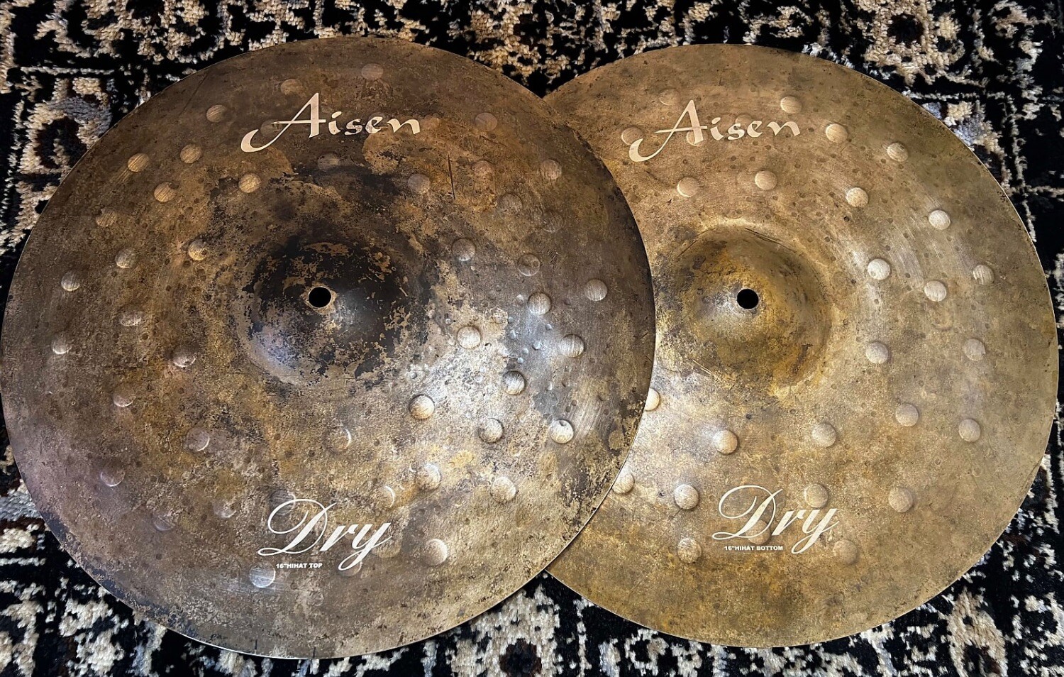 Aisen Cymbals 16" Dry Hi-Hats, Pair
