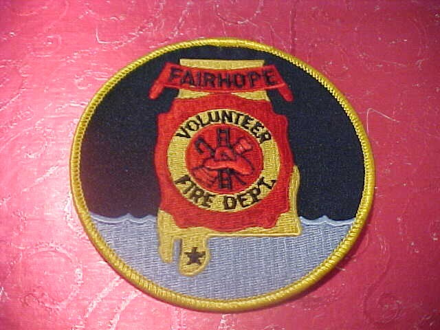 FAIRHOPE ALABAMA FIRE DEPARTMENT PATCH SHOULDER SIZE UNUSED 4 INCH