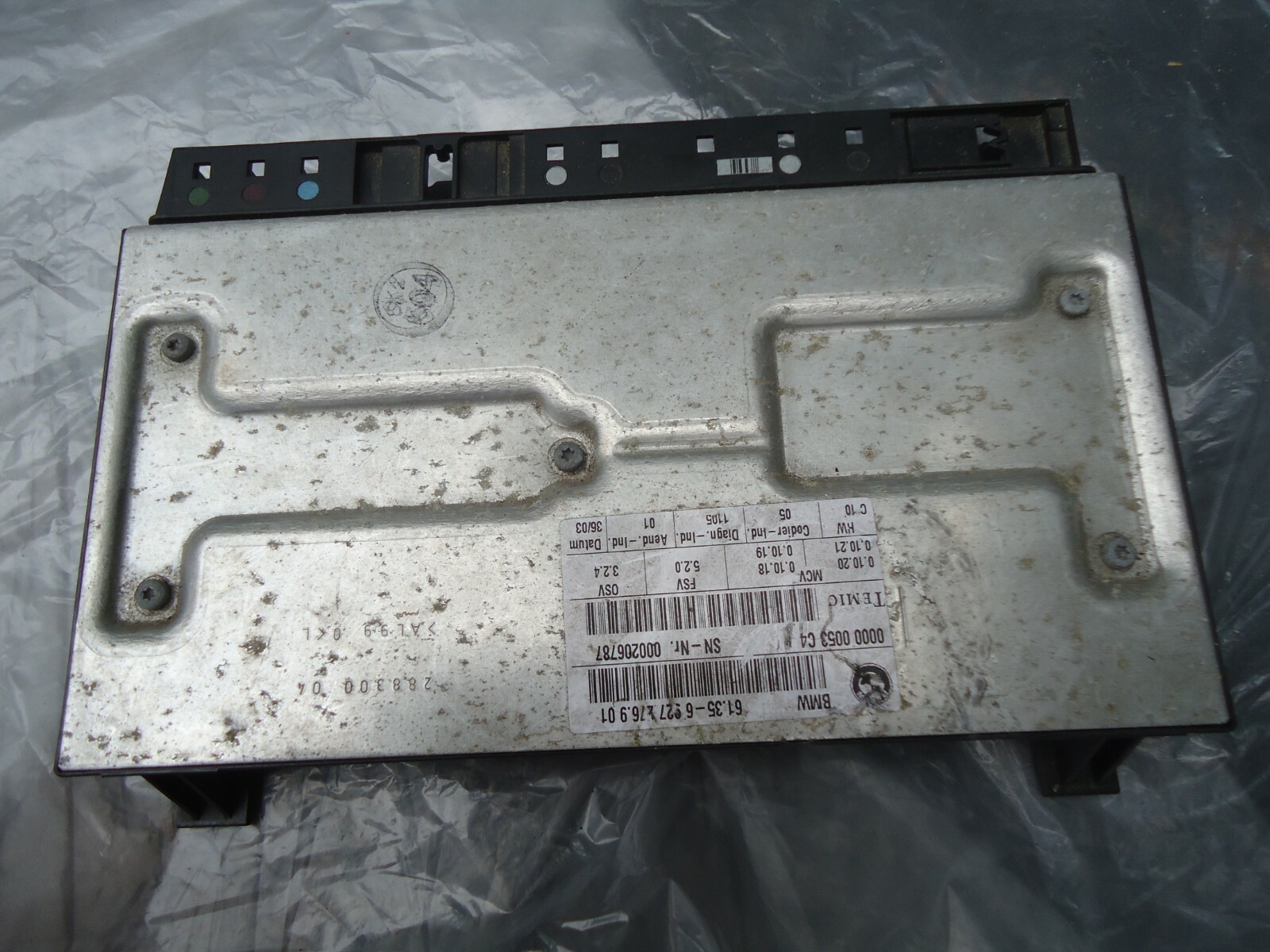2004-2005 BMW E60 525i RIGHT FRONT SEAT MEMORY CONTROL 61356927276901 04-05