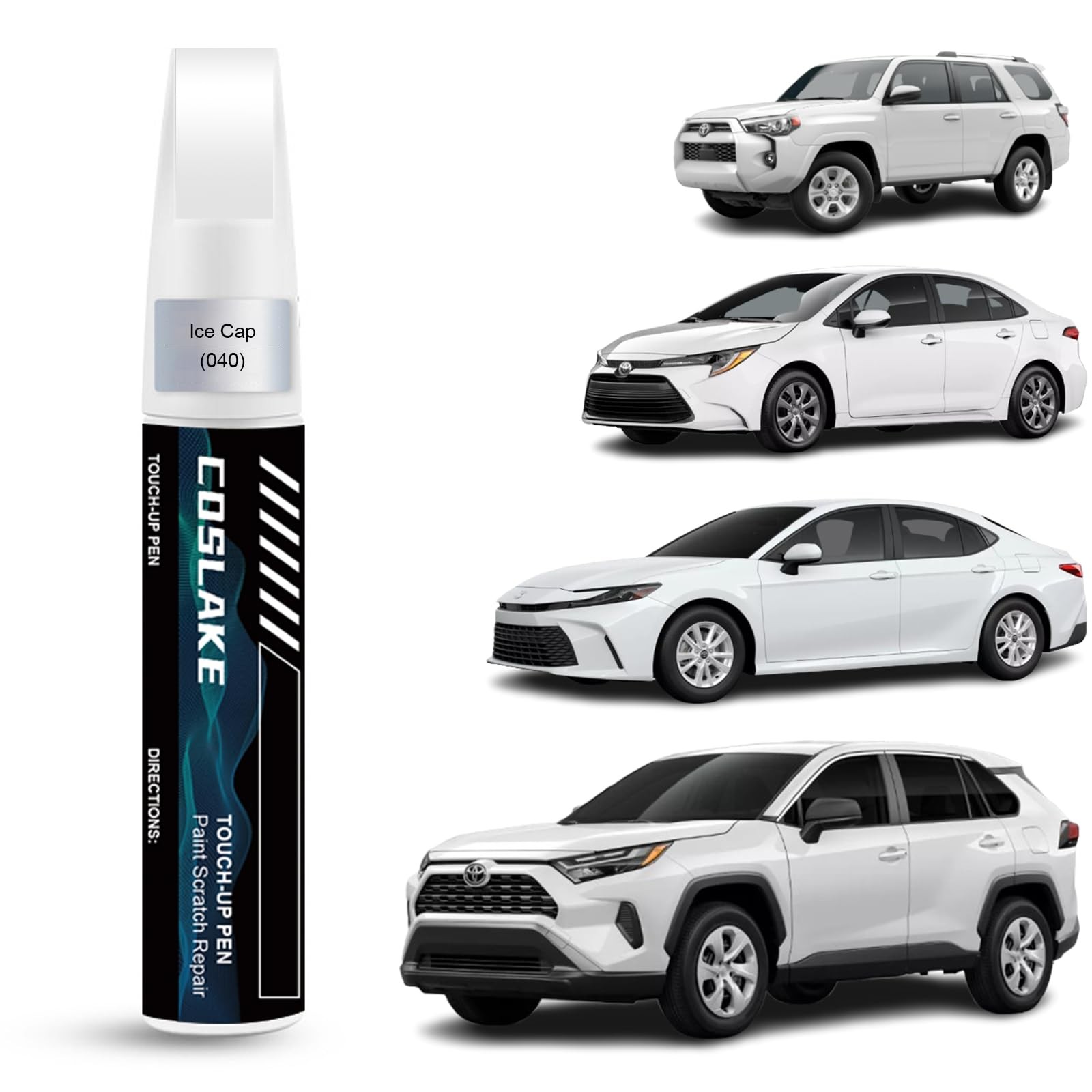Toyota Touch Up Paint Kit - Ice Cap/Super White 040 - 2-in-1 Remover