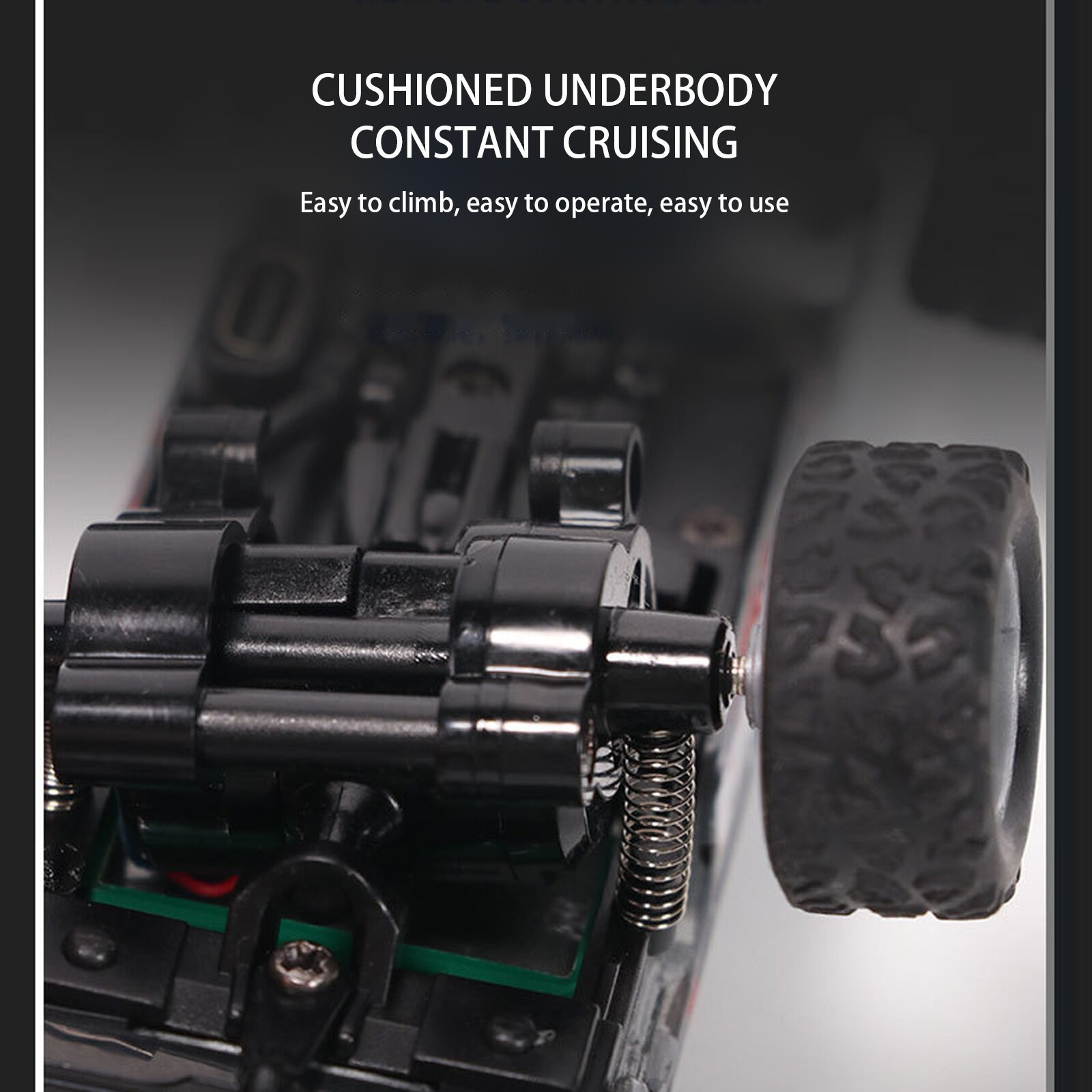 Mini RC Monster Truck USBC Rechargeable Underflow with Trailer,1:64 Scale Alloy